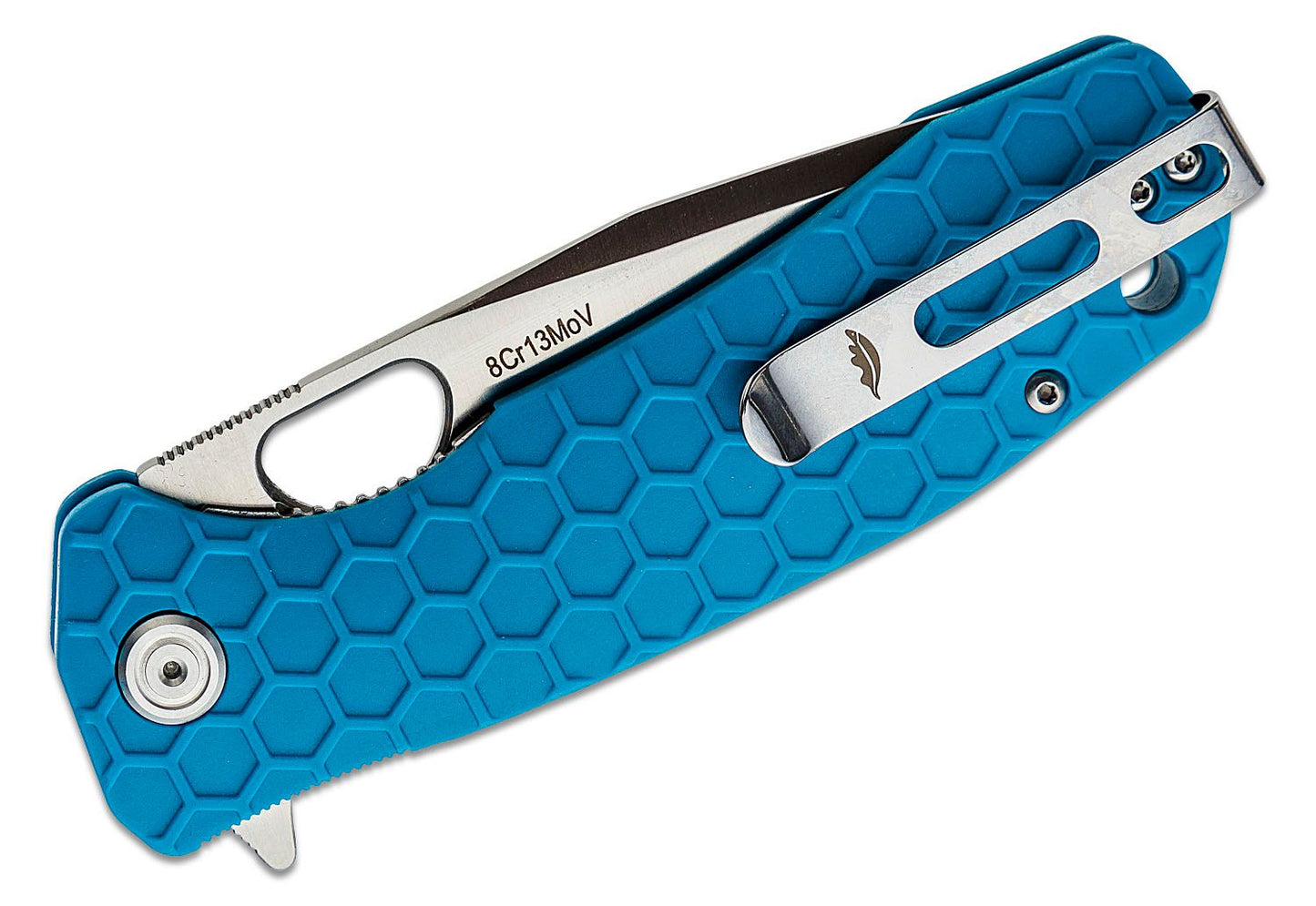 Large Linerlock Tanto Blue Brand : Honey Badger Knives