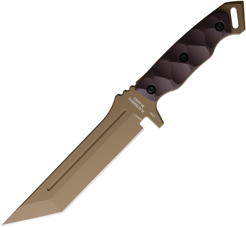 Halfbreed Blades MIK05PDE Medium Infantry Dark Earth Fixed Blade Knife Dark Earth Handles