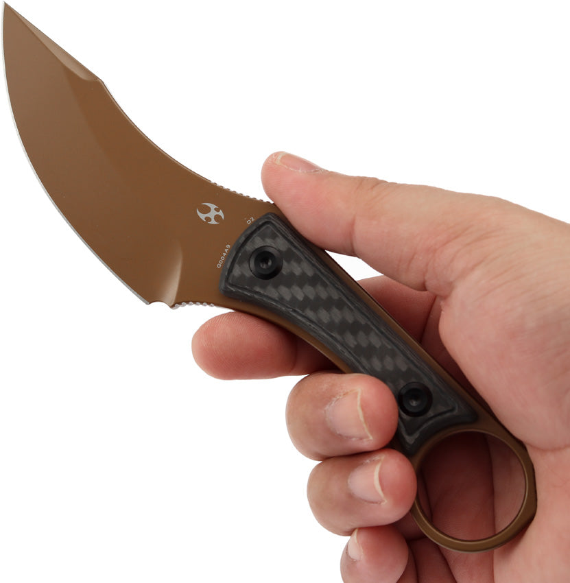 KG004A9 -Kansept Knives Niko Fixed Blade Twill CF