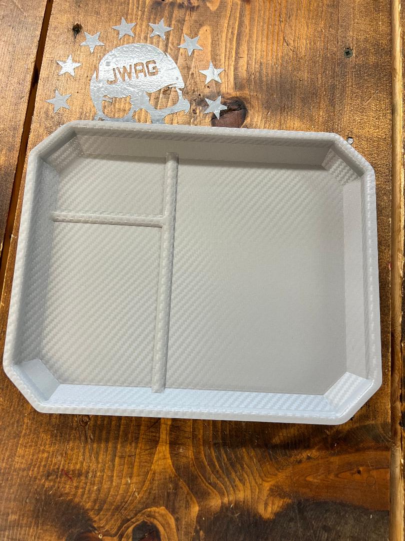 LIGHT GREY CARBON FIBER EDC TRAY
