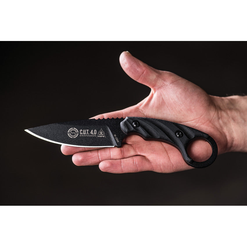 TPCUT40A -TOPS CUT Combat Utility Tool Black