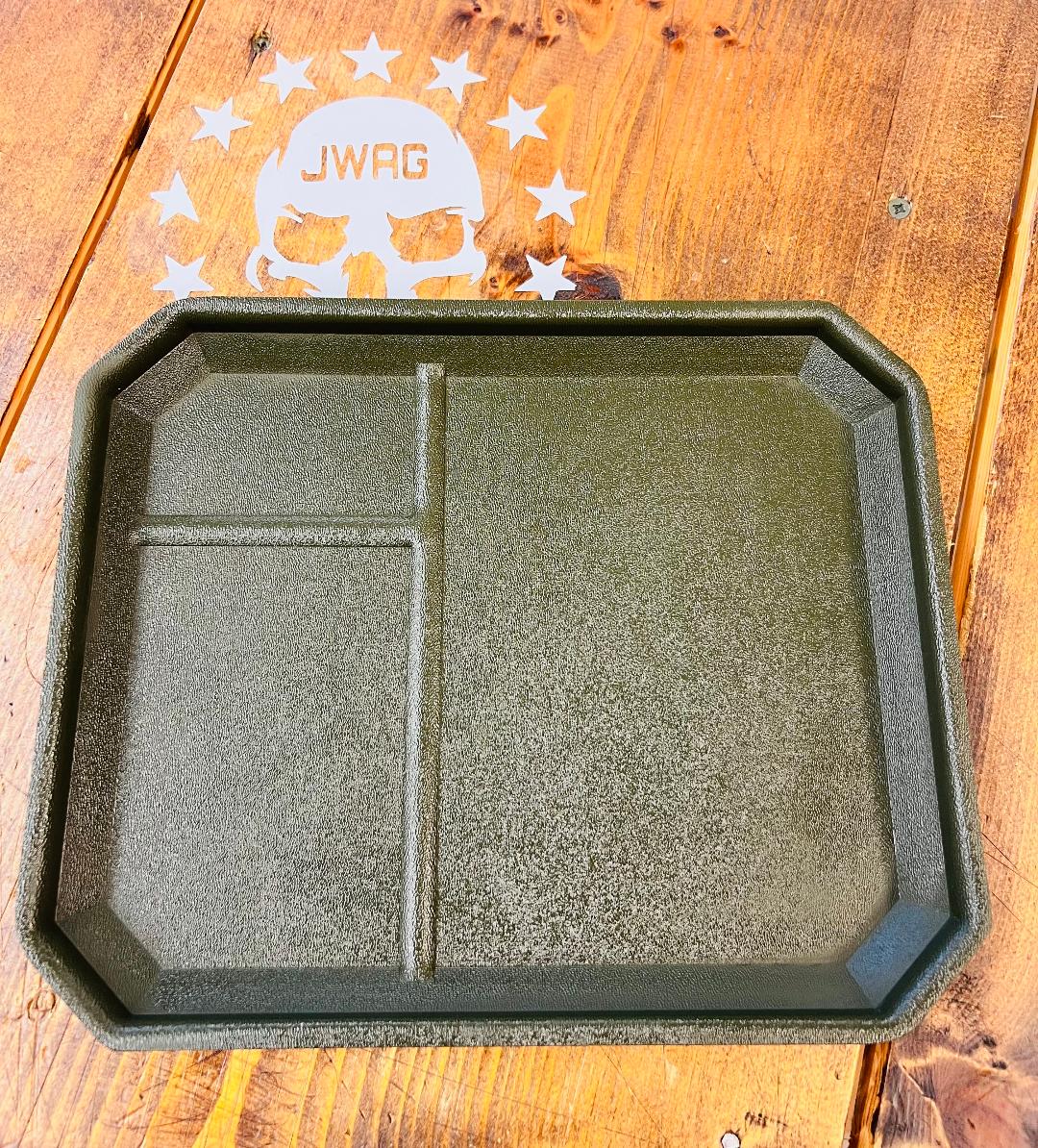 Olive drab EDC tray