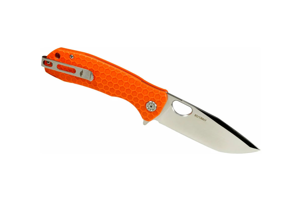 Large Linerlock Tanto Orange Brand : Honey Badger Knives