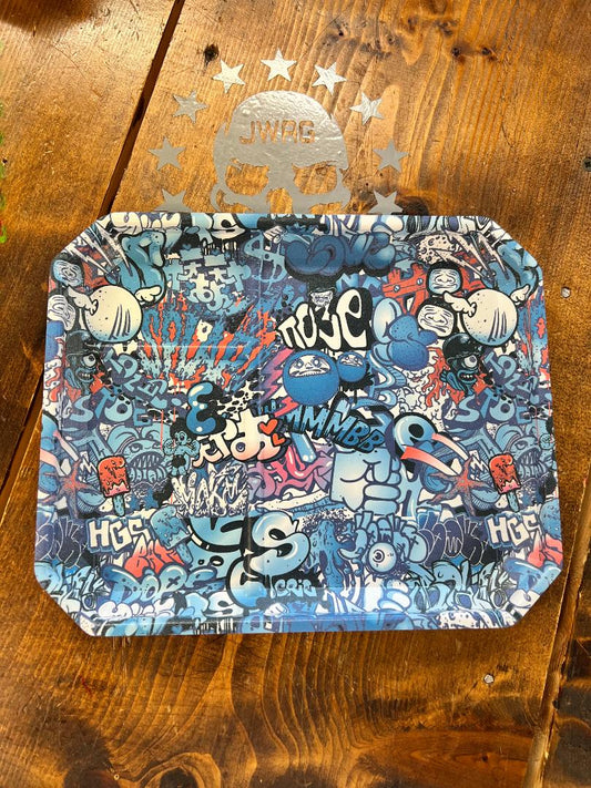 BLUE GRAFFITI EDC TRAY