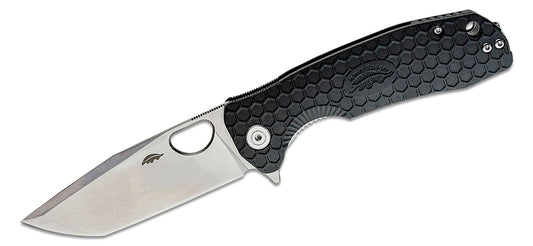 Large Linerlock Tanto Black Brand : Honey Badger Knives