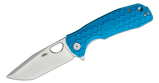 Large Linerlock Tanto Blue Brand : Honey Badger Knives