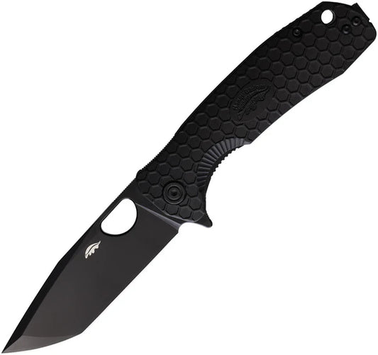 Large Linerlock Tanto Black Brand : Honey Badger Knives