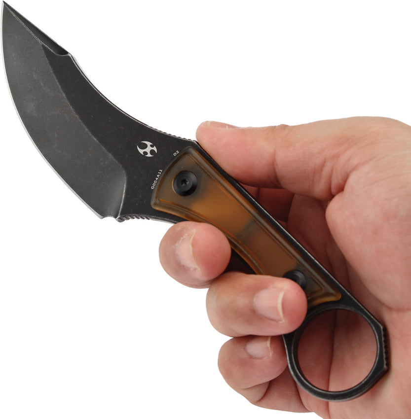 KG004A11 -Kansept Knives  Niko Fixed Blade Amber PEI