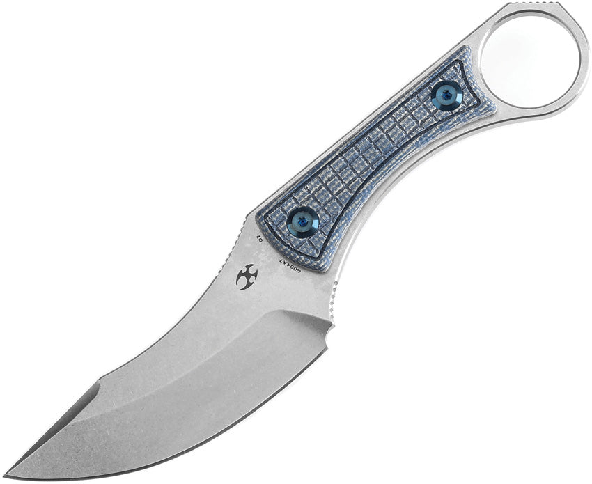 KG004A7 -Kansept Knives   Niko Fixed Blade Blue Mic