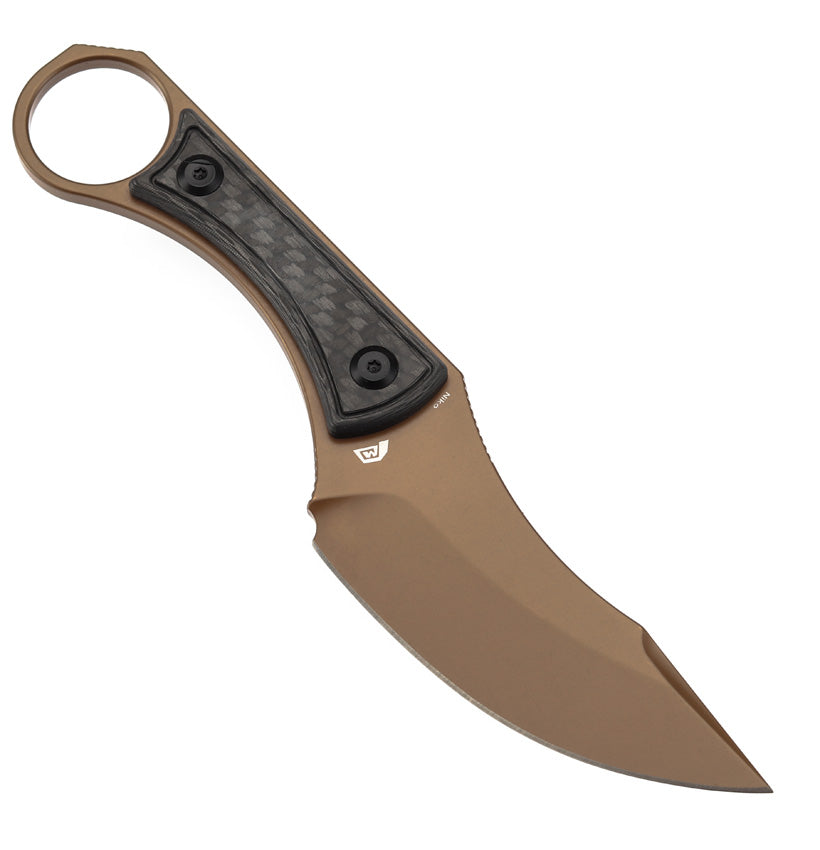 KG004A9 -Kansept Knives   Niko Fixed Blade Twill CF