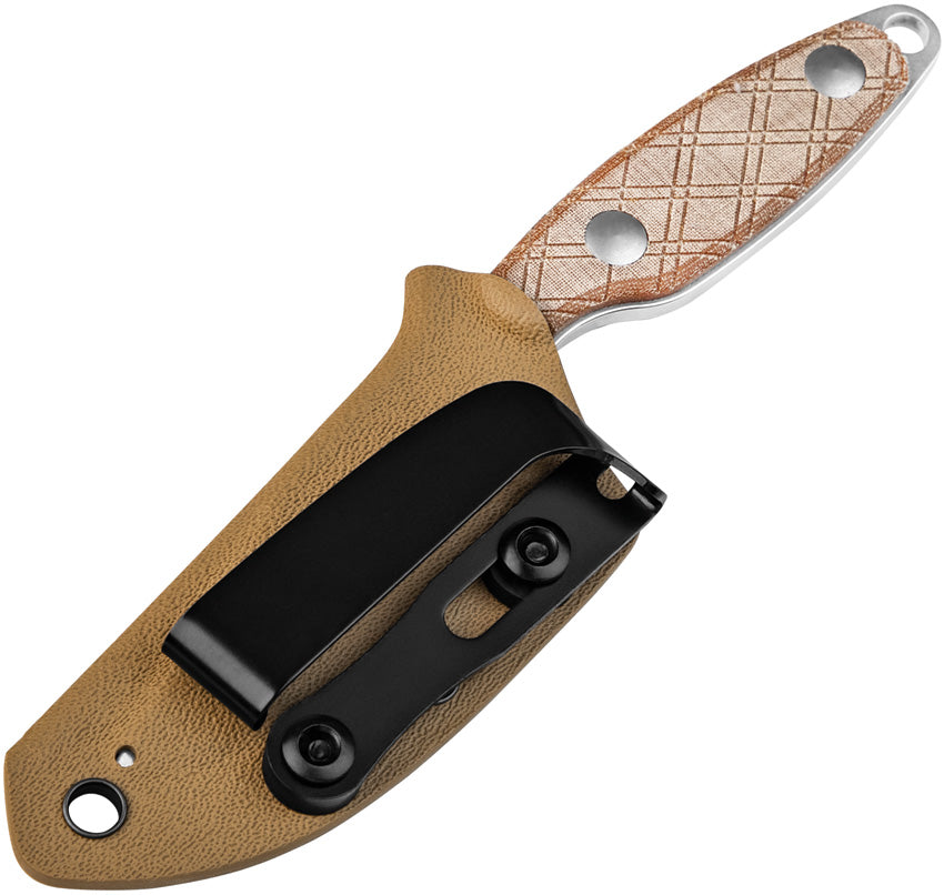 KI1064C1 -Kizer Cutlery  Close Muskrat Fixed Blade Nat Mic