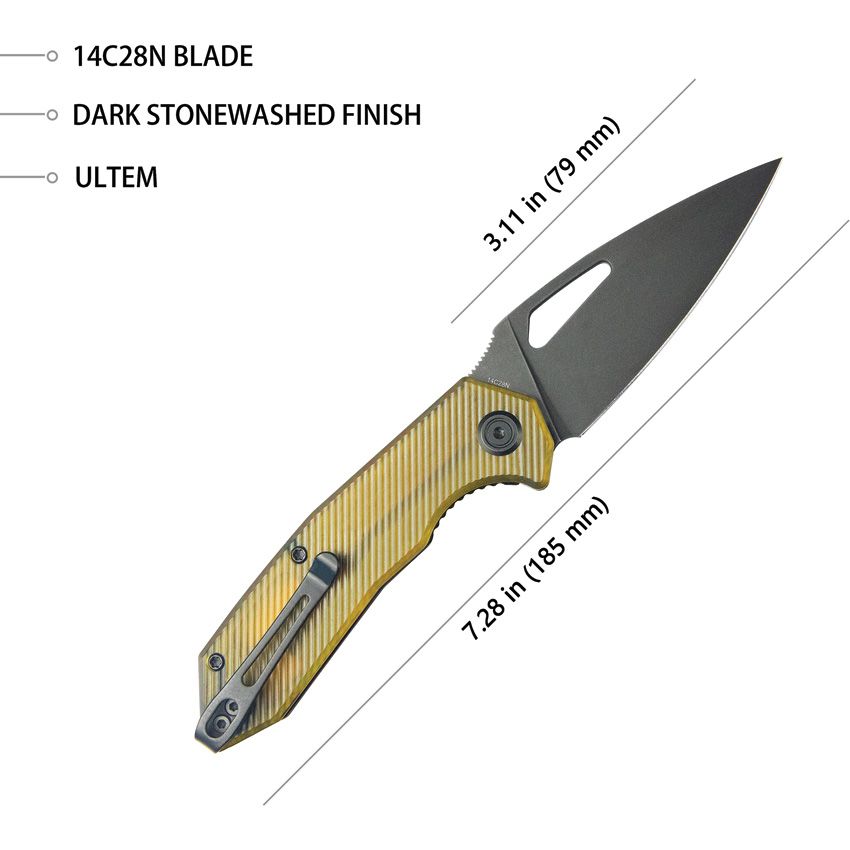 Coeus Linerlock Ultem Brand : Kubey Item Number: KUB122T