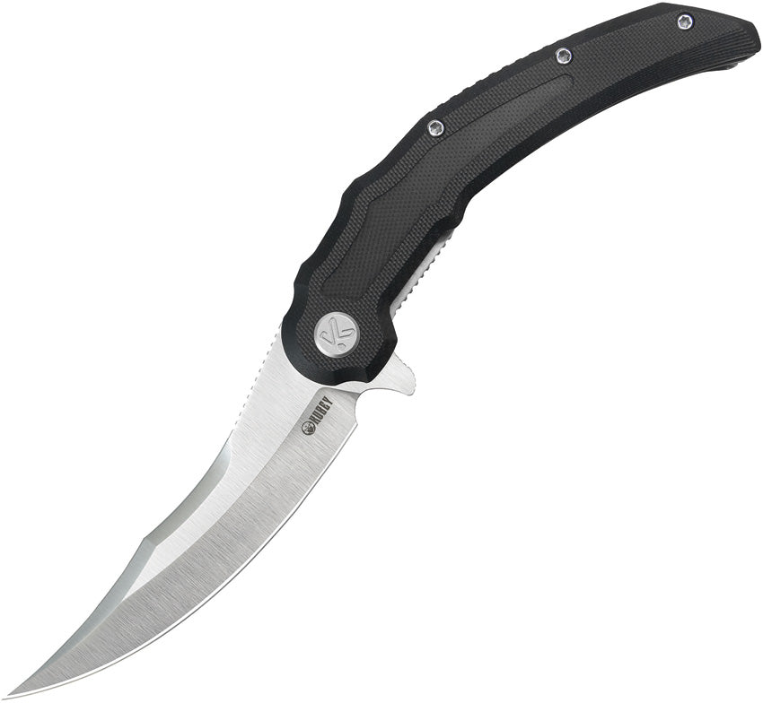 KUB346A -Kubey Wave Crest Linerlock Black G10