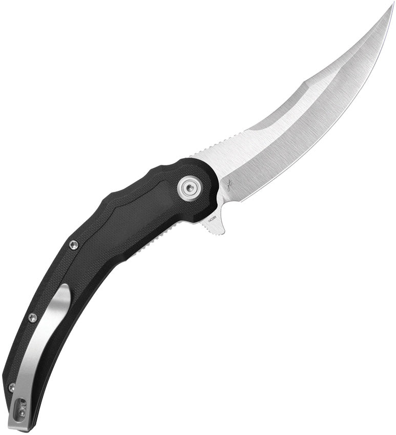 KUB346A -Kubey Wave Crest Linerlock Black G10