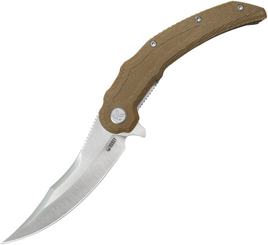 KUB346D -Kubey  Wave Crest Linerlock Brn Mic