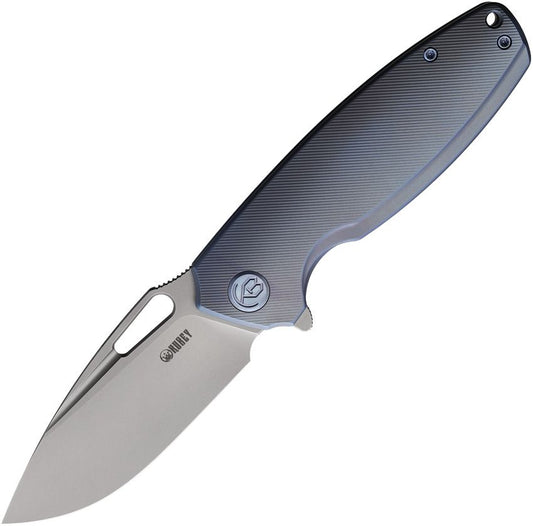 Tityus Framelock Blue Ti Brand : Kubey Item Number: KUB360D