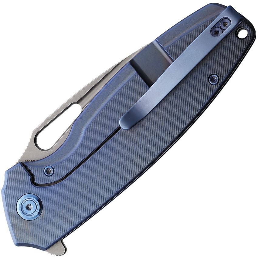 Tityus Framelock Blue Ti Brand : Kubey Item Number: KUB360D