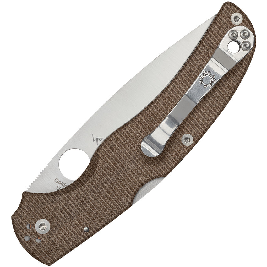 SC244MPCW -Spyderco  Close Native Chief Lockback Micarta