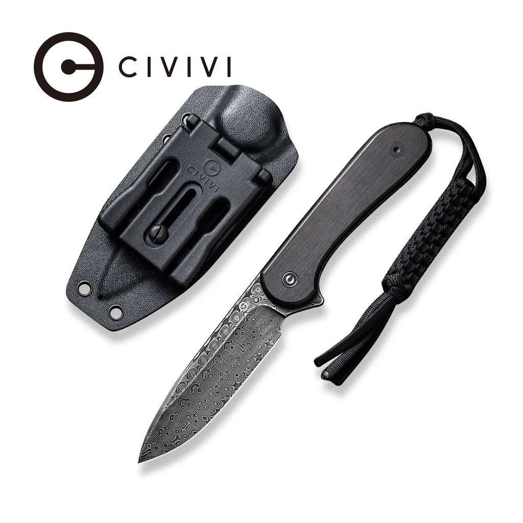 CIVIVI ELEMENTUM FIXED BLADE - DAMASCUS BLADE