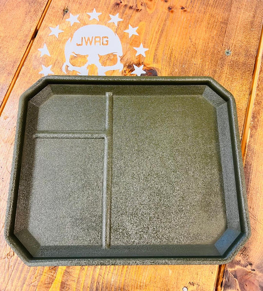 Olive drab EDC tray